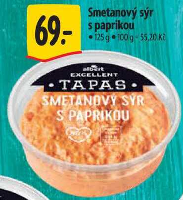 Smetanový sýr s paprikou, 125 g 