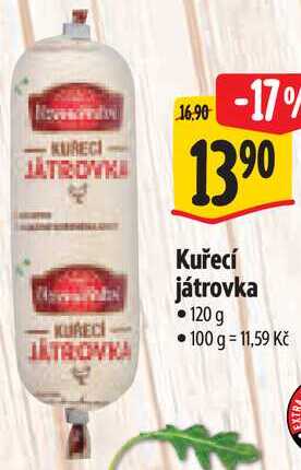 Kuřecí játrovka, 120 g 