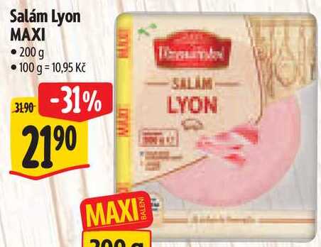 Salám Lyon MAXI, 200 g 