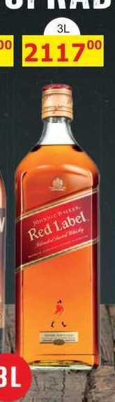 Johnnie Walker Red label skotská whisky 3l