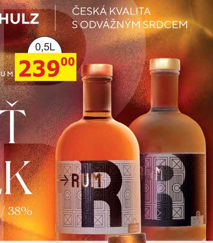 FRUKO SCHULZ Rum tmavý 38% – 0,5 l