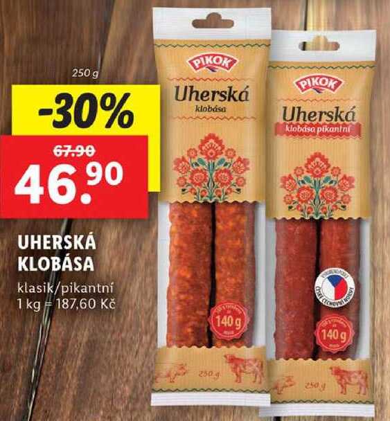 Uherská klobása, 250 g