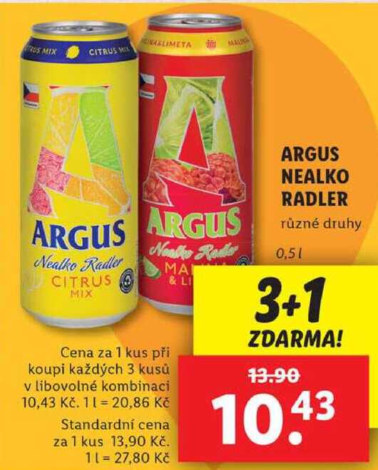 ARGUS NEALKO RADLER, 0,5 l