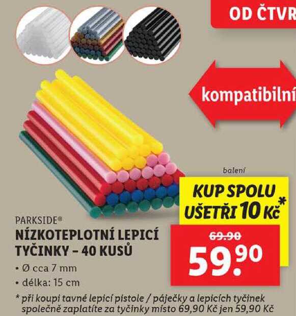 NÍZKOTEPLOTNÍ LEPICÍ TYČINKY - 40 KUSŮ 
