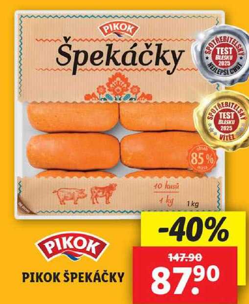 PIKOK ŠPEKÁČKY, 1 kg