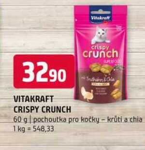Vitakraft crispy crunch 60 g pochoutka pro kočky krūti a chia 