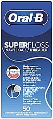 Oral-B SuperFloss dentální nit nastříhané pásky 50 ks