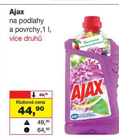 Ajax na podlahy a povrchy, 1l