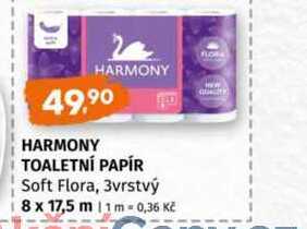 Harmony toaletní papír 3-vrstv. 8 rolí, vybrané druhy