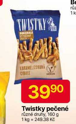 Twistky pečené různé druhy, 160 g
