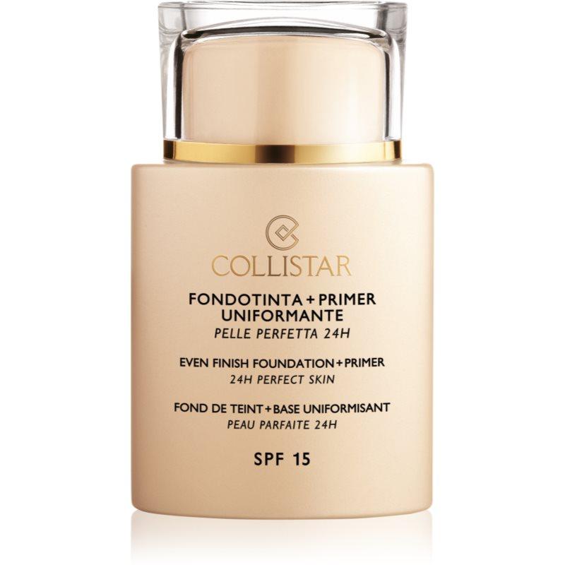 Collistar Even Finish Foundation+Primer 24h Perfect Skin make-up a podkladová báze SPF 15 odstín 1 Ivory 35 ml