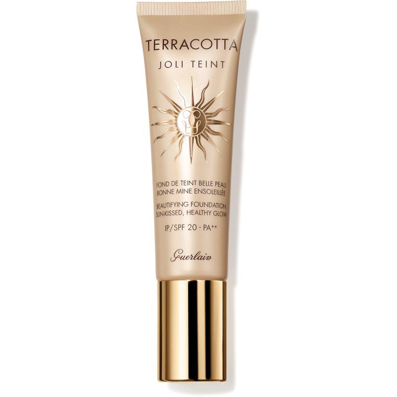 GUERLAIN Terracotta Joli Teint Beautifying Foundation rozjasňující make-up pro přirozený vzhled SPF 20 odstín Ebony 30 ml