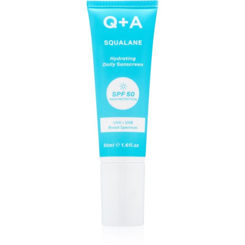 Q+A Squalane ochranný krém na obličej SPF 50 50 ml