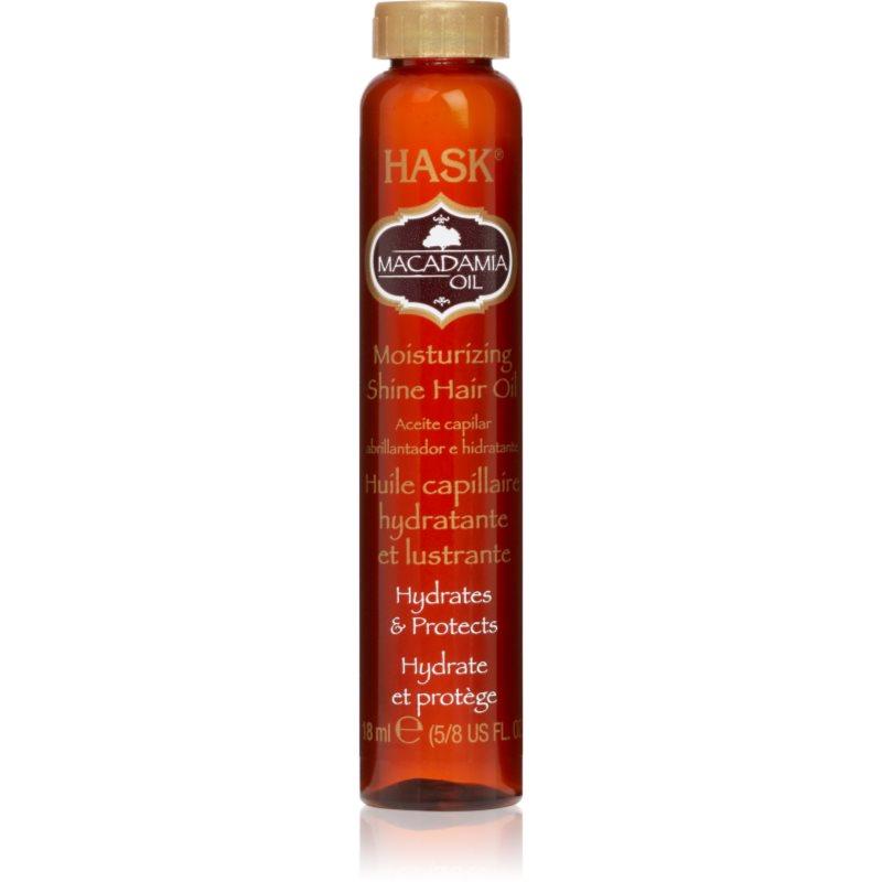 HASK Macadamia Oil hydratační olej pro lesk a hebkost vlasů 18 ml