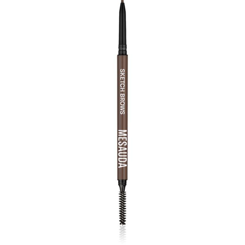 Mesauda Milano Sketch Brows automatická tužka na obočí s kartáčkem odstín 103 Auburn 0,09 g
