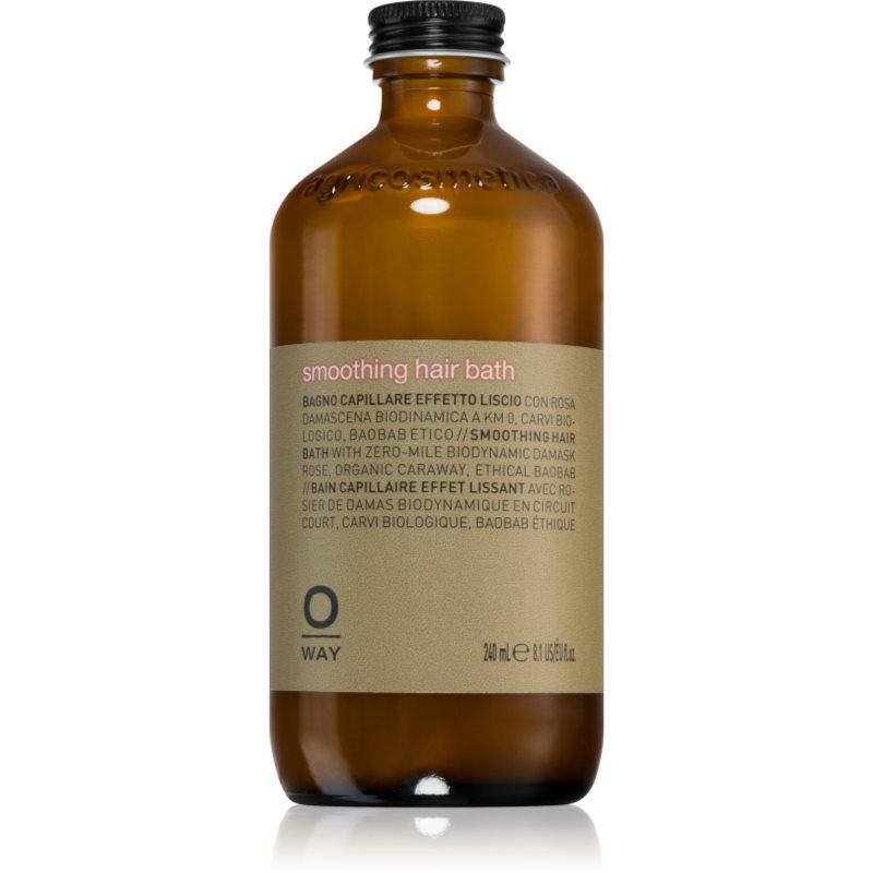 Oway Smooth+ Hair Bath uhlazující šampon pro suché a nepoddajné vlasy 240 ml