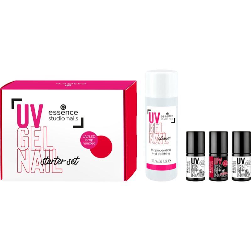 essence studio nails UV GEL NAIL sada laků na nehty s použitím UV/LED lampy 4 ks