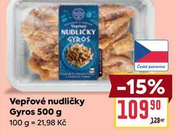 Vepřové nudličky Gyros 500 g 