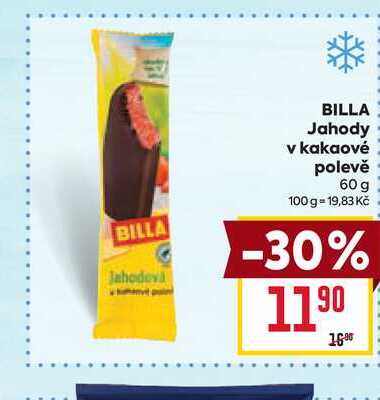 BILLA Jahody v kakaové polevě 60 g