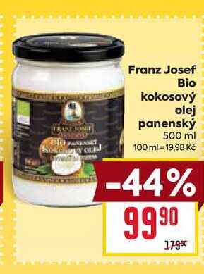 Franz Josef Bio kokosový olej panenský 500 ml