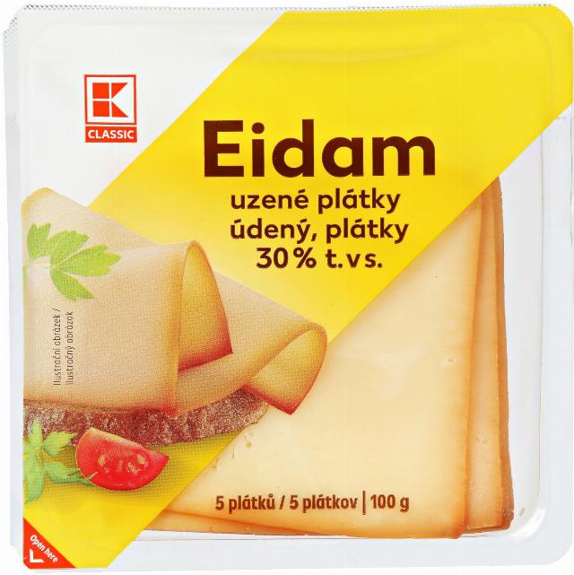 K-Classic Eidam uzený plátky