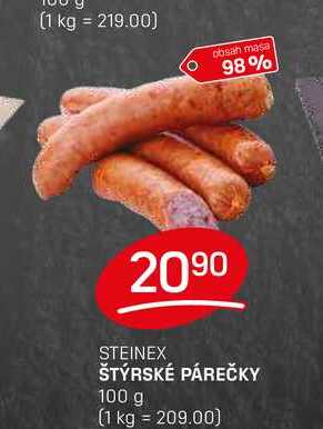 ŠTÝRSKÉ PÁREČKY 100 g 