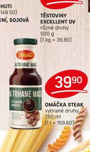 OMÁČKA STEAK vybrané druhy 250 ml