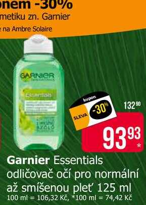Garnier Essentials odličovač očí pro normální až smíšenou pleť 125 ml 
