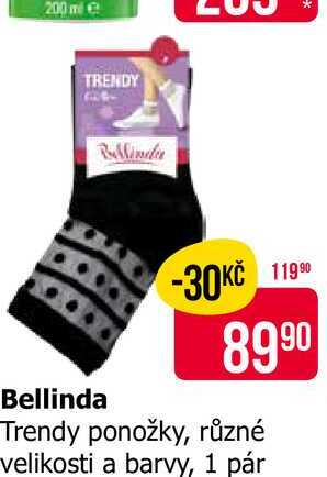 Bellinda Trendy ponožky, různé velikosti a barvy, 1 pár 
