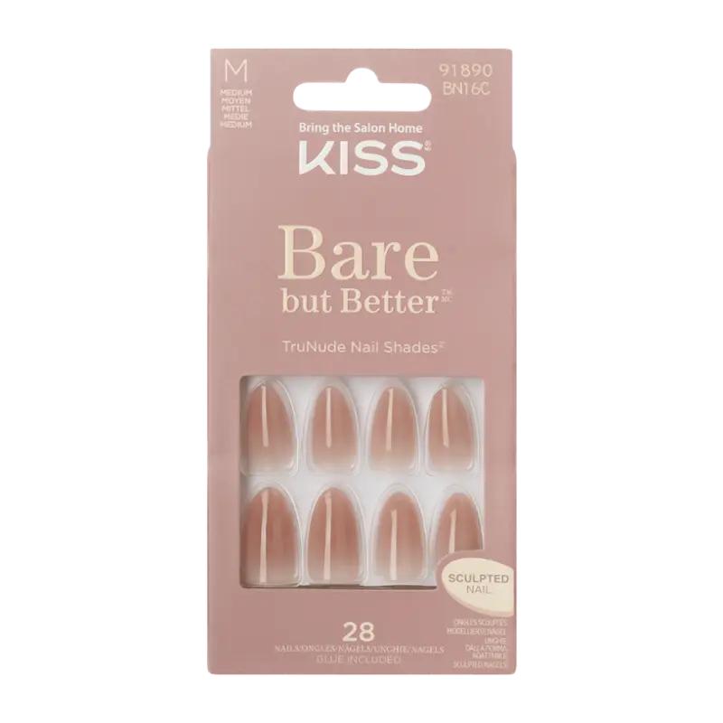 KISS Umělé nehty Bare-But-Better Fairest Nude, 1 ks