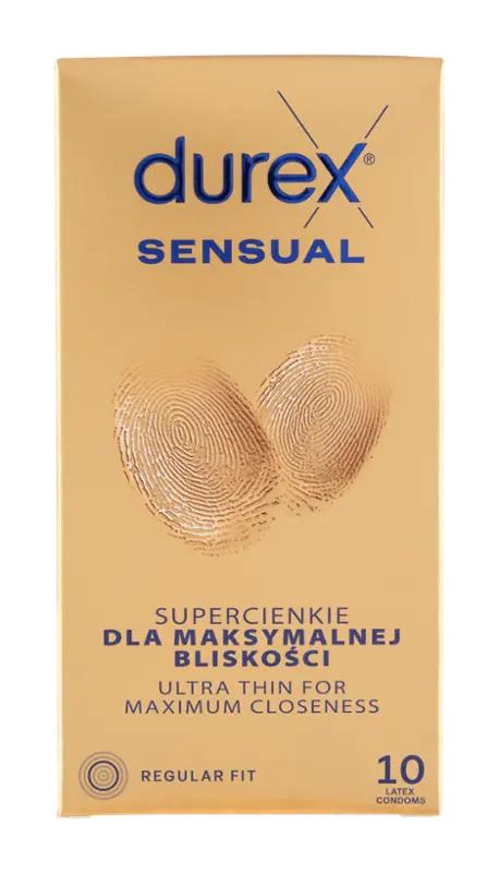 Durex Kondomy Sensual, 10 ks