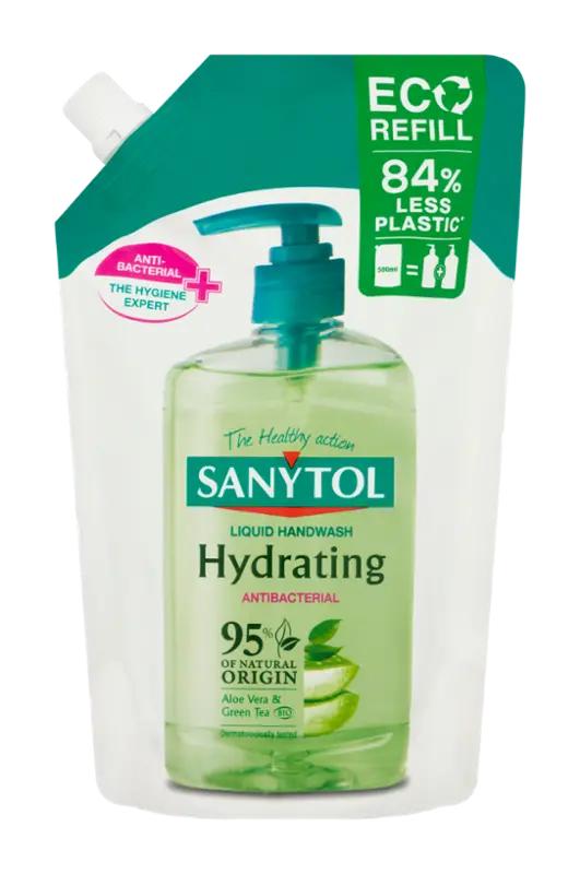 Sanytol Tekuté mýdlo dezinfekční hydratující náhradní náplň, 500 ml