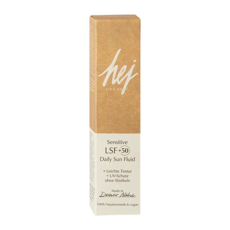Hej Organic Denní fluid pro citlivou pleť SPF50, 30 ml
