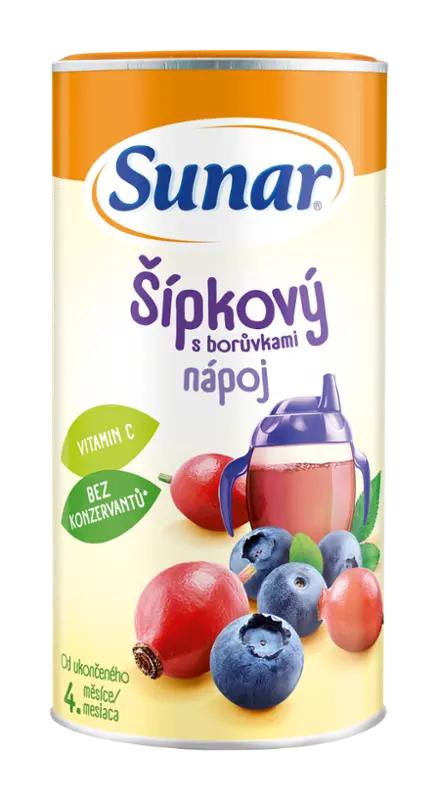 Sunar Rozpustný nápoj šípkový s borůvkami, 200 g
