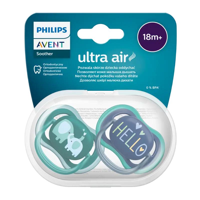 Avent Dudlík Ultra air pro chlapce 18+ měs., 2 ks