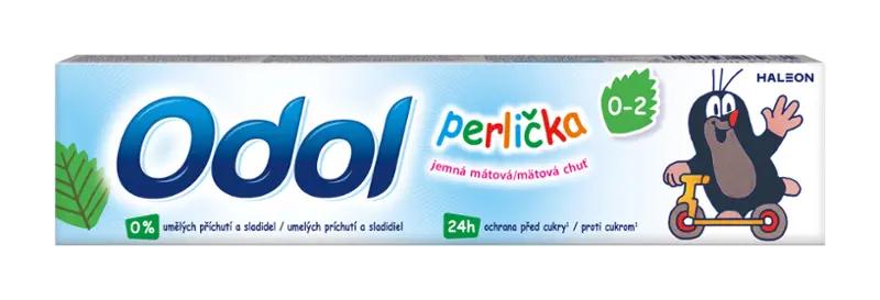 Odol Zubní pasta s fluoridem pro děti Perlička, 0-2 roky, 50 ml