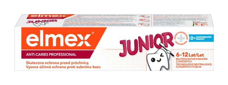 elmex Zubní pasta pro děti Anti-Caries Professional Junior 6-12 let, 75 ml
