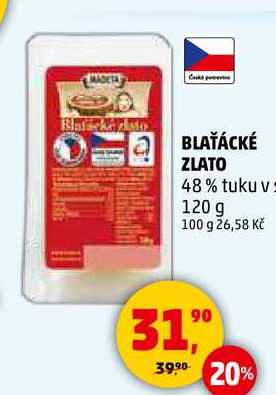 BLAŤÁCKÉ ZLATO 48% tuku v 120 g 