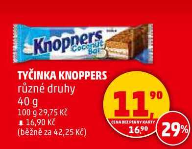 TYČINKA KNOPPERS různé druhy, 40 g 
