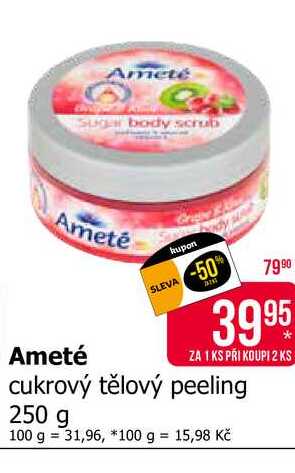 Ameté cukrový tělový peeling 250 g 