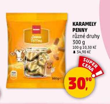 KARAMELY PENNY různé druhy, 300 g