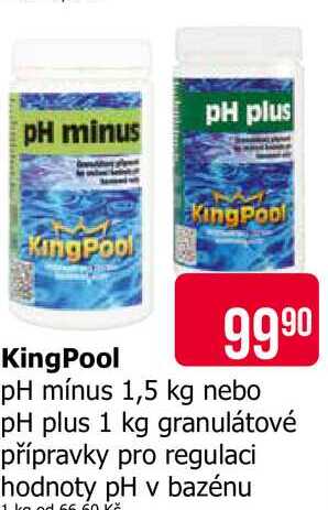 KingPool mínus 1,5 kg 