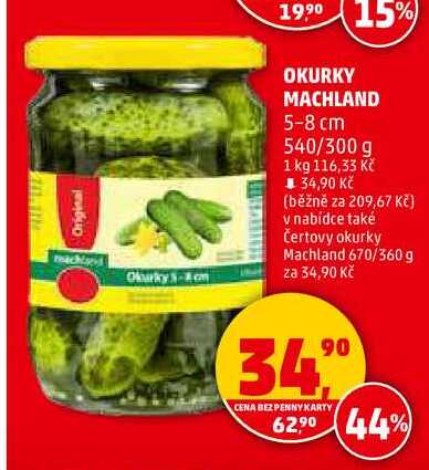OKURKY MACHLAND 5-8 cm, 540/300 g