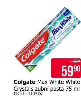 Colgate Max White White Crystals zubní pasta 75 ml 
