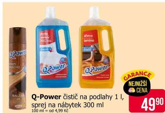 Q-Power čistič na podlahy 1l