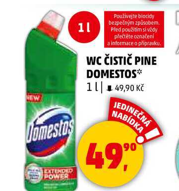 WC ČISTIČ PINE DOMESTOS, 1 l 