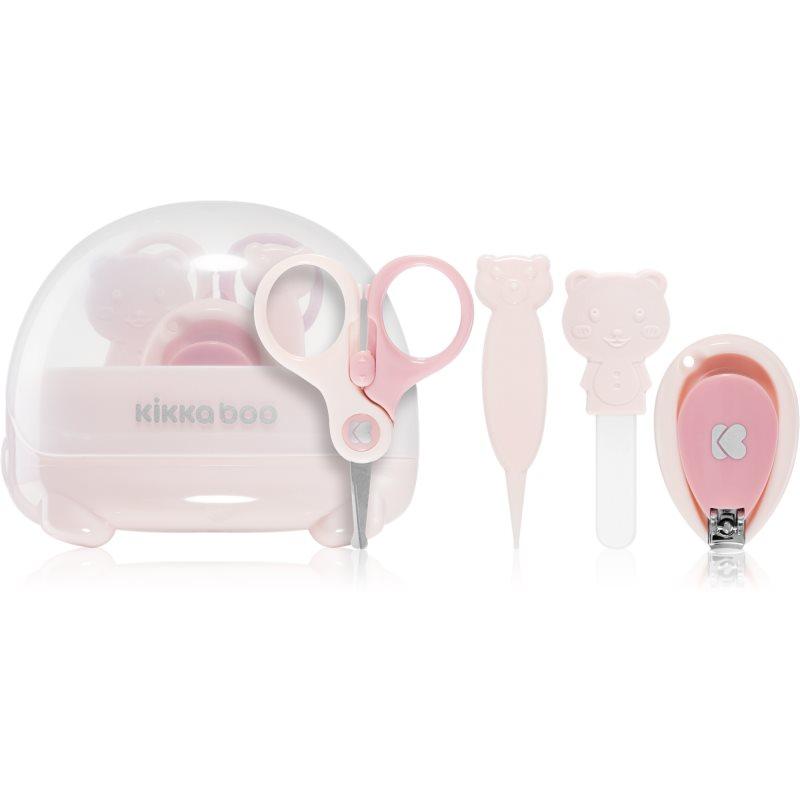 Kikkaboo Baby Manicure Set Bear manikúrní set pro děti od narození Pink 1 ks