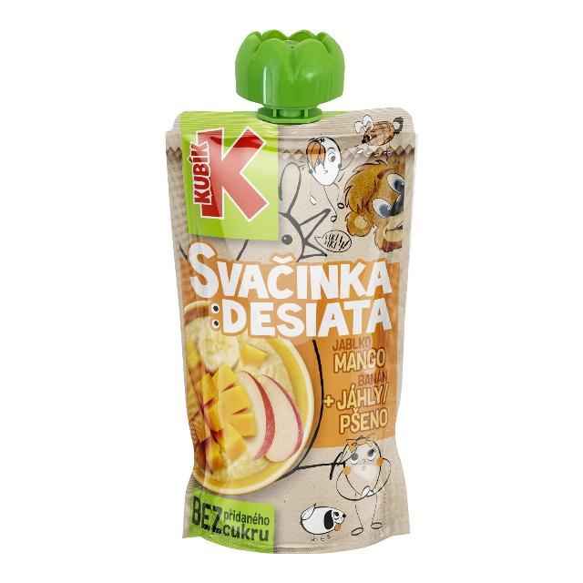 Kubík Dětská svačinka jablko, banán, jáhly