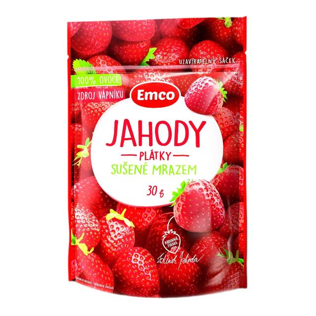 Emco Jahody plátky sušené mrazem