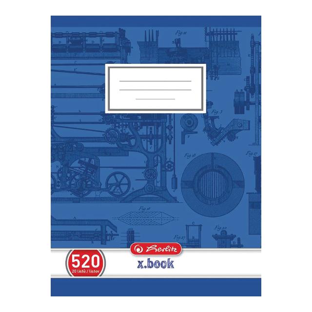 Herlitz Sešit č. 520 A5, čistý, 20 listů